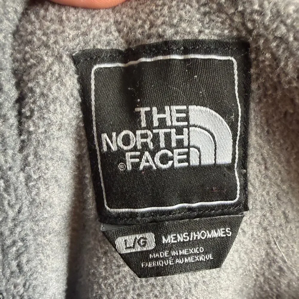 The North Face Denali Hoody Men's Large Gray Fleece Full‎ Zip Jacket